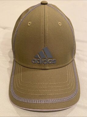 adidas Olive with Gray Logo Baseball Cap